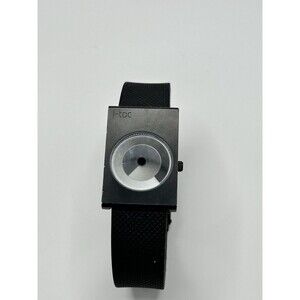i-toc Minimalist Disc Dial Watch Japanese Movement Aluminum Case Black
